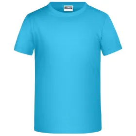 Kinder Basic T-Shirt Jungen &quot;JN745&quot; turquoise, M