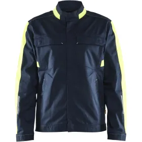 Stretch Bundjacke &quot;4444&quot; Industrie dunkelmarine/gelb, S