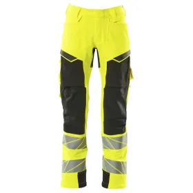 Warn Stretchbundhose Kl.2 ACCELERATE SAFE  gelb/schwarz, 82C48 (EU 48)