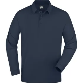 Polo-Piqué Langarm &quot;JN022&quot; XL, navy