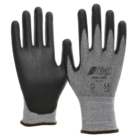 PU Schnittschutz-Handschuhe &quot; CUT 3&quot; grau 6 (XS)
