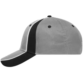 Basecap Club &quot;MB135&quot; 6-Panel light-grey/black/white