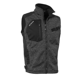 Strick-Fleeceweste &quot;PROTECTANO&quot; schwarz/meliert, XL
