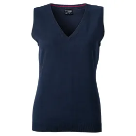 Damen V-Neck Pullunder &quot;JN656&quot; navy, XL