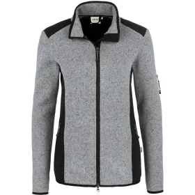 Damen Strickfleece-Jacke &quot;Churchill&quot; 236 grau, L