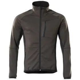 Fleecejacke &quot;UNIQUE&quot; S, dunkelanthrazit/schwarz