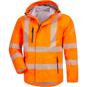 Warnschutz Regenjacke &quot;MOTION TEX VIZ PLUS&quot; Orange, 3XL