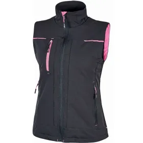 Damen Stretch Weste &quot;SATURN LADY&quot; grey/fucsia, L (DE size: M)