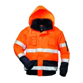 Warnschutz-Pilotenjacke &quot;VOLKER&quot; orange/marine M