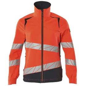 Damen Warnschutz Stretch Bundjacke &quot;ACCELERATE SAFE&quot; rot/schwarzblau, XXL