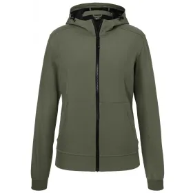 Damen Softshell Kapuzenjacke &quot;JN1145&quot; olive/camouflage, XS