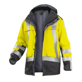 Multinorm Parka &quot;PSA SAFETY X8&quot; warngelb/anthrazit, 3XL
