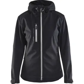 Damen-Softshelljacke &quot;4919&quot; schwarz/silber, L