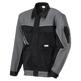 Bundjacke &quot;HIGHLINE&quot; 285g/m² Canvas-Besatz 54, schwarz/schiefer/zink