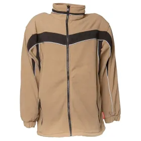 Fleecejacke &quot;PLALINE&quot; sand/schwarz, L