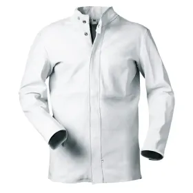 Rind-Vollleder Schweißer-Jacke &quot;EDGAR&quot; hellgrau L