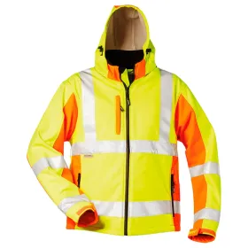 Warnschutz Softshelljacke &quot;JIM&quot; gelb/orange M