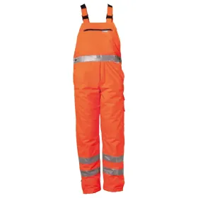 Warnschutz Winter-Latzhose &quot;UNI&quot; uni orange, L