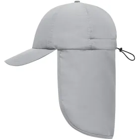 Basecap UV-Schutz &quot;MB6243&quot; mit Nackenschutz gray