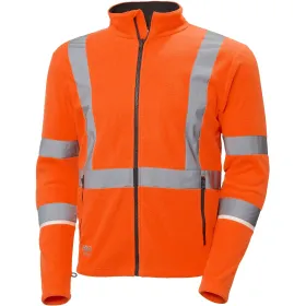 Warnschutz Fleecejacke &quot;UC-ME&quot; Nachtleuchtend Orange, L