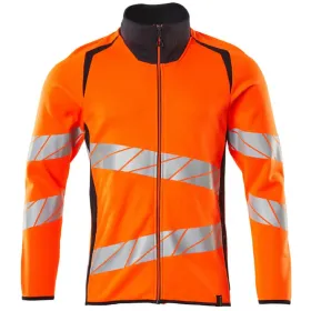 Warnschutz Sweatjacke &quot;ACCELERATE SAFE&quot; UV-Schutz L, orange/schwarzblau