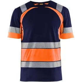 Warnschutz T-Shirt &quot;3421&quot; marine/orange, XL
