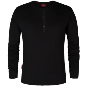 Langarmshirt Henley-Grandad &quot;9257-565&quot; Extend XL, schwarz
