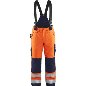 Warnschutz-Winterlatzhose &quot;1885&quot; 100% Polyester orange/marine, C52