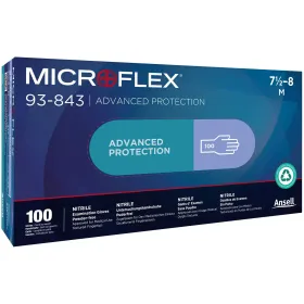 Nitril Einweghandschuhe &quot;MicroFlex®&quot; 93-843 | 100er Box 9 (L)