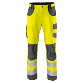 Warnschutz-Bundhose &quot;REFLECTIQ&quot; warngelb/anthrazit, 52