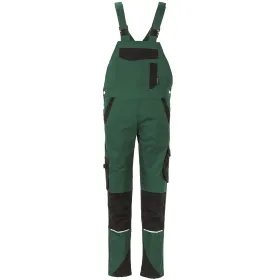 Damen Stretch-Latzhose &quot;Norit&quot; 46, grün/schwarz