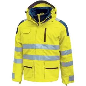Warnschutz Winterparka 3in1 &quot;BACKER&quot; yellow, XL (DE size: L)