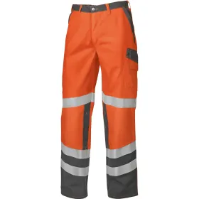 Warnschutz Bundhose &quot;2010-845&quot; Hi-Vis Comfort warnorange/dunkelgrau, 52 - kurz